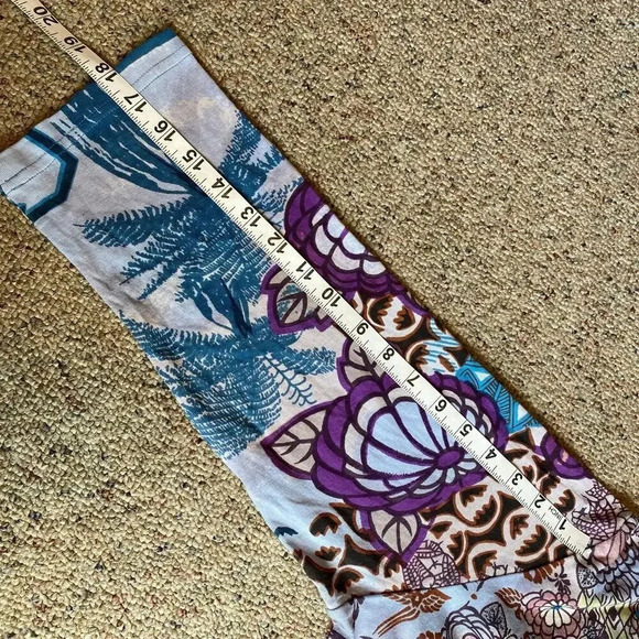 Le Mieux Studio V neck Floral Beach Summer Casual Artsy Top Womens XL Stretch - Picture 3 of 6